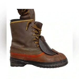 Sorel “Thompson” Iron Worker/Welder Industrial Leather Steel Boots Size 9
